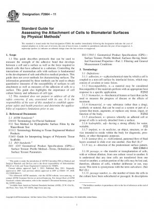 Standardhandbuch zur Beurteilung der Anhaftung von Zellen an Biomaterialoberflächen mit physikalischen Methoden