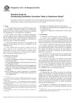 Standardhandbuch für die Durchführung von Peeling-Korrosionstests in Aluminiumlegierungen