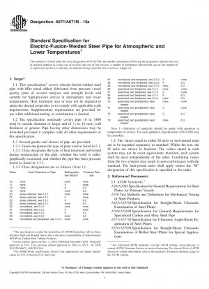 Standardspezifikation für elektrisch schmelzgeschweißte Stahlrohre für atmosphärische und niedrigere Temperaturen