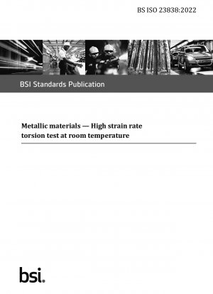 Metallische Materialien. Torsionstest mit hoher Dehnungsgeschwindigkeit bei Raumtemperatur