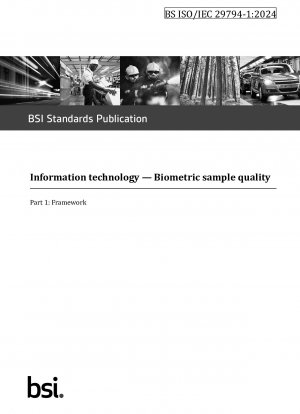 Informationstechnologie. Qualität biometrischer Proben - Rahmen