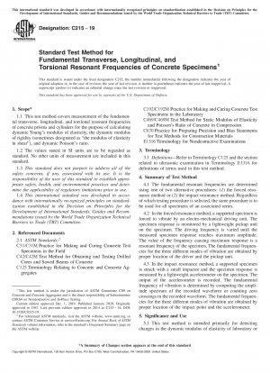Standardprüfverfahren für grundlegende Quer-, Längs- und Torsionsfrequenzen von Betonproben
