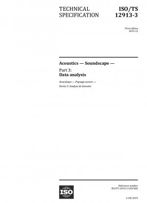 Akustik – Klanglandschaft – Teil 3: Datenanalyse