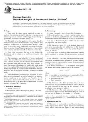 Standardhandbuch für die statistische Analyse beschleunigter Lebensdauerdaten
