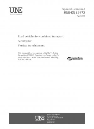 Straßenfahrzeuge für den kombinierten Verkehr – Sattelauflieger – Vertikaler Umschlag