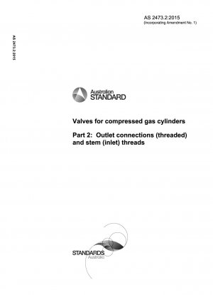 Ventile für Druckgasflaschen – Auslassanschlüsse (Gewinde) und Schaftgewinde (Einlass).