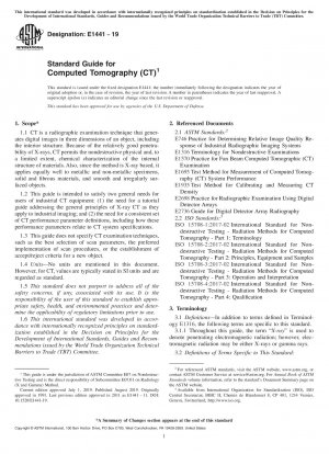 Standardhandbuch für Computertomographie (CT)