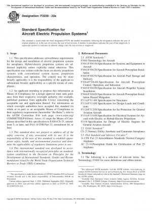 Standardspezifikation für elektrische Flugzeugantriebssysteme