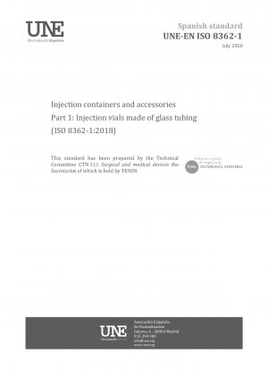 Injektionsbehälter und Zubehör – Teil 1: Injektionsfläschchen aus Glasrohr (ISO 8362-1:2018)