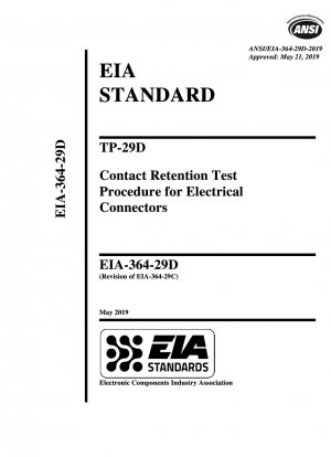 TP-29D-Kontakthaltetestverfahren für elektrische Steckverbinder