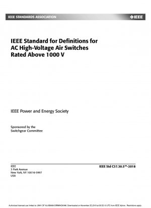 IEEE-Standard für Definitionen für AC-Hochspannungs-Luftschalter mit einer Nennspannung über 1000 V