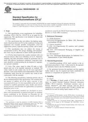 Standardspezifikation für Iodtrifluormethan (CF3I)