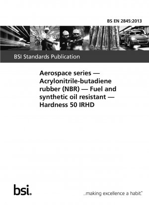 Luft- und Raumfahrtserie. Acrylnitril-Butadien-Kautschuk (NBR). Beständig gegen Kraftstoffe und synthetische Öle. Härte 50 IRHD