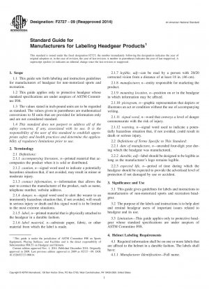 Standardhandbuch für Hersteller zur Kennzeichnung von Kopfbedeckungsprodukten