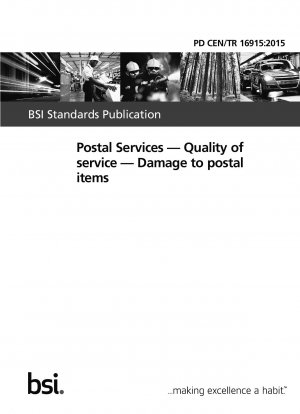 Postdienste – Servicequalität – Schäden an Postsendungen