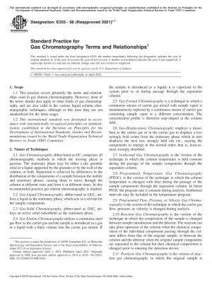 Standardpraxis für Begriffe und Beziehungen in der Gaschromatographie
