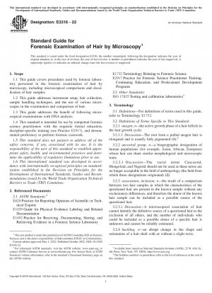 Standardhandbuch für die forensische Untersuchung von Haaren mittels Mikroskopie