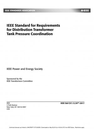 IEEE-Standard für Anforderungen an die Tankdruckkoordination von Verteilungstransformatoren