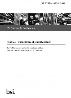 Textilien. Quantitative chemische Analyse – Mischungen von Acetat mit bestimmten anderen Fasern (Methode unter Verwendung von Benzylalkohol)