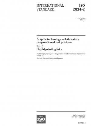 Grafische Technik – Laborvorbereitung von Probedrucken – Teil 2: Flüssige Druckfarben
