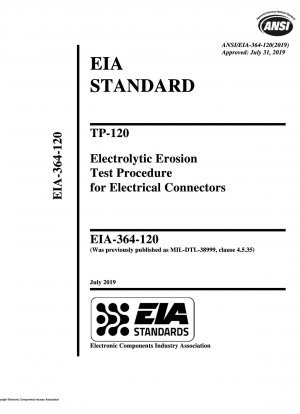 TP-120 Testverfahren für elektrolytische Erosion für elektrische Steckverbinder