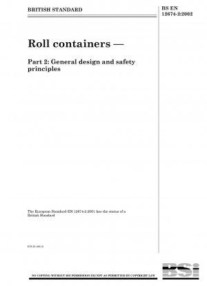 Rollcontainer – Allgemeine Gestaltungs- und Sicherheitsgrundsätze