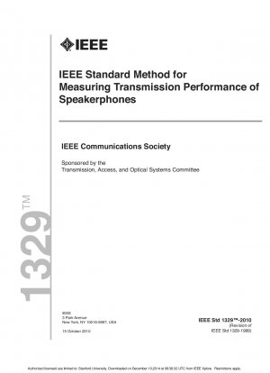 IEEE-Standardmethode zur Messung der Übertragungsleistung von Freisprecheinrichtungen
