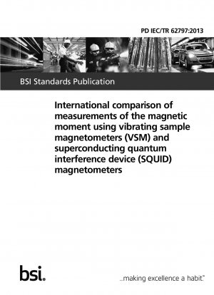 Internationaler Vergleich von Messungen des magnetischen Moments mit Magnetometern mit vibrierenden Proben (VSM) und Magnetometern mit supraleitenden Quanteninterferenzgeräten (SQUID).