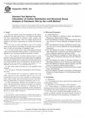 Standardtestmethode zur Berechnung der Kohlenstoffverteilung und Strukturgruppenanalyse von Erdölen nach der ndM-Methode