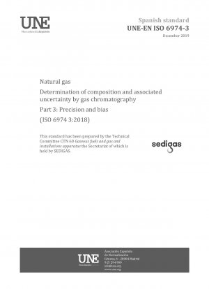 Erdgas – Bestimmung der Zusammensetzung und der damit verbundenen Unsicherheit mittels Gaschromatographie – Teil 3: Präzision und Bias (ISO 6974-3:2018)