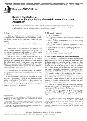 Standardspezifikation für Schmiedeteile aus legiertem Stahl für hochfeste Druckkomponentenanwendungen