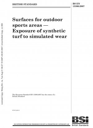 Oberflächen für Outdoor-Sportflächen – Beanspruchung von Kunstrasen durch simulierte Abnutzung