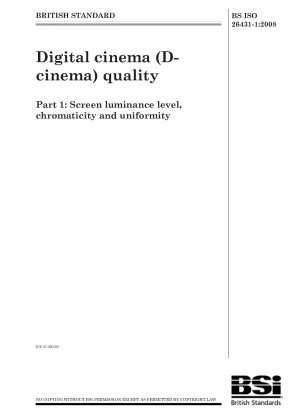 Qualität des digitalen Kinos (D-Kino) – Helligkeit, Farbart und Gleichmäßigkeit der Leinwand