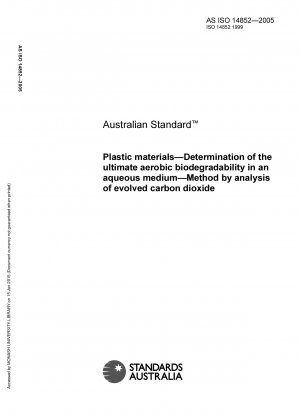 Kunststoffmaterialien – Bestimmung der endgültigen aeroben biologischen Abbaubarkeit in einem wässrigen Medium – Methode durch Analyse des freigesetzten Kohlendioxids