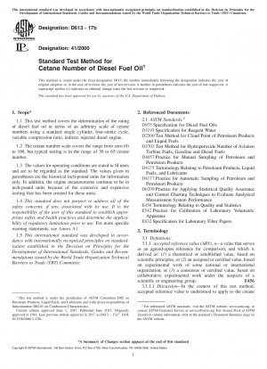 Standardtestmethode für die Cetanzahl von Dieselkraftstofföl