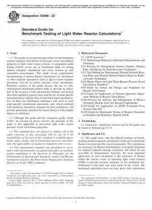 Standardhandbuch für Benchmark-Tests von Leichtwasserreaktorberechnungen