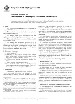 Standardpraxis für die Durchführung der präklinischen automatisierten Defibrillation