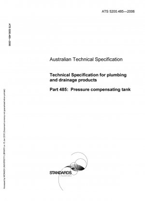 Technische Spezifikation für Sanitär- und Entwässerungsprodukte – Druckausgleichstank