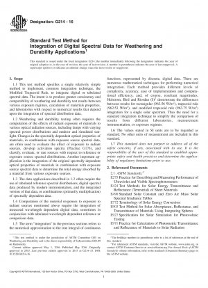 Standardtestmethode zur Integration digitaler Spektraldaten für Bewitterungs- und Haltbarkeitsanwendungen