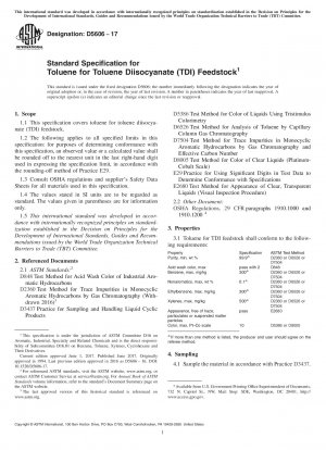 Standardspezifikation für Toluol als Toluoldiisocyanat (TDI)-Ausgangsmaterial