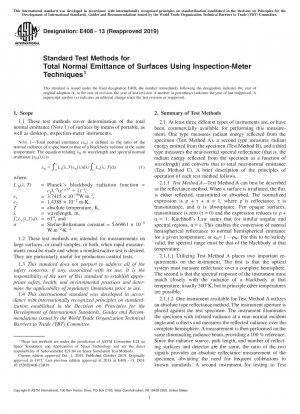 Standardtestmethoden für die gesamte Normalemission von Oberflächen unter Verwendung von Inspektionsmessgeräten