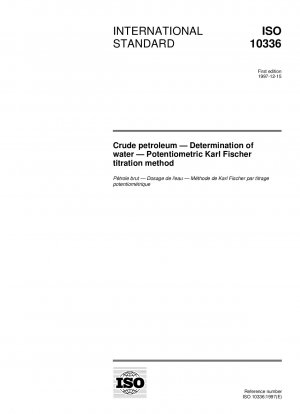 Rohöl - Bestimmung von Wasser - Potentiometrische Karl-Fischer-Titrationsmethode