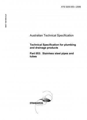 Technische Spezifikation für Sanitär- und Entwässerungsprodukte – Rohre und Röhren aus Edelstahl