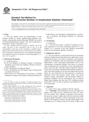 Standardtestmethode für die Gesamtbromzahl ungesättigter aliphatischer Chemikalien
