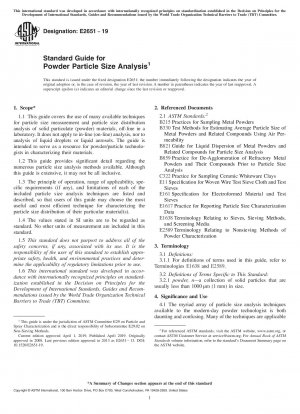 Standardhandbuch für die Analyse der Pulverpartikelgröße