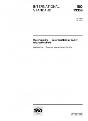 Wasserqualität – Bestimmung von leicht freisetzbarem Sulfid
