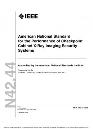 Amerikanischer nationaler Standard für die Leistung von Checkpoint-Kabinett-Röntgenbild-Sicherheitssystemen