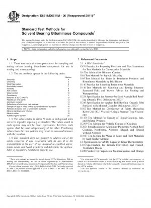 Standardtestmethoden für lösungsmittelhaltige Bitumenmassen