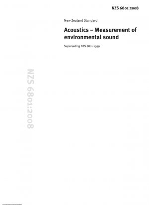 Akustik – Messung von Umgebungsgeräuschen