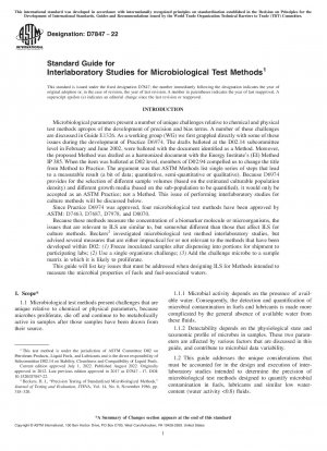 Standardhandbuch für Ringversuche für mikrobiologische Testmethoden